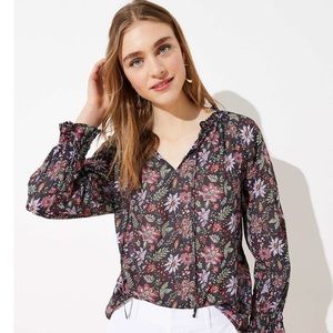Loft Garden Peplum Back Blouse, size S